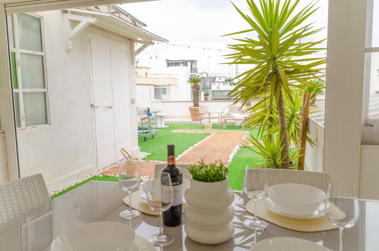 Апартаменты Apulialux Private 100Mq Rooftop Oasis W Jacuzzi Бари Экстерьер фото